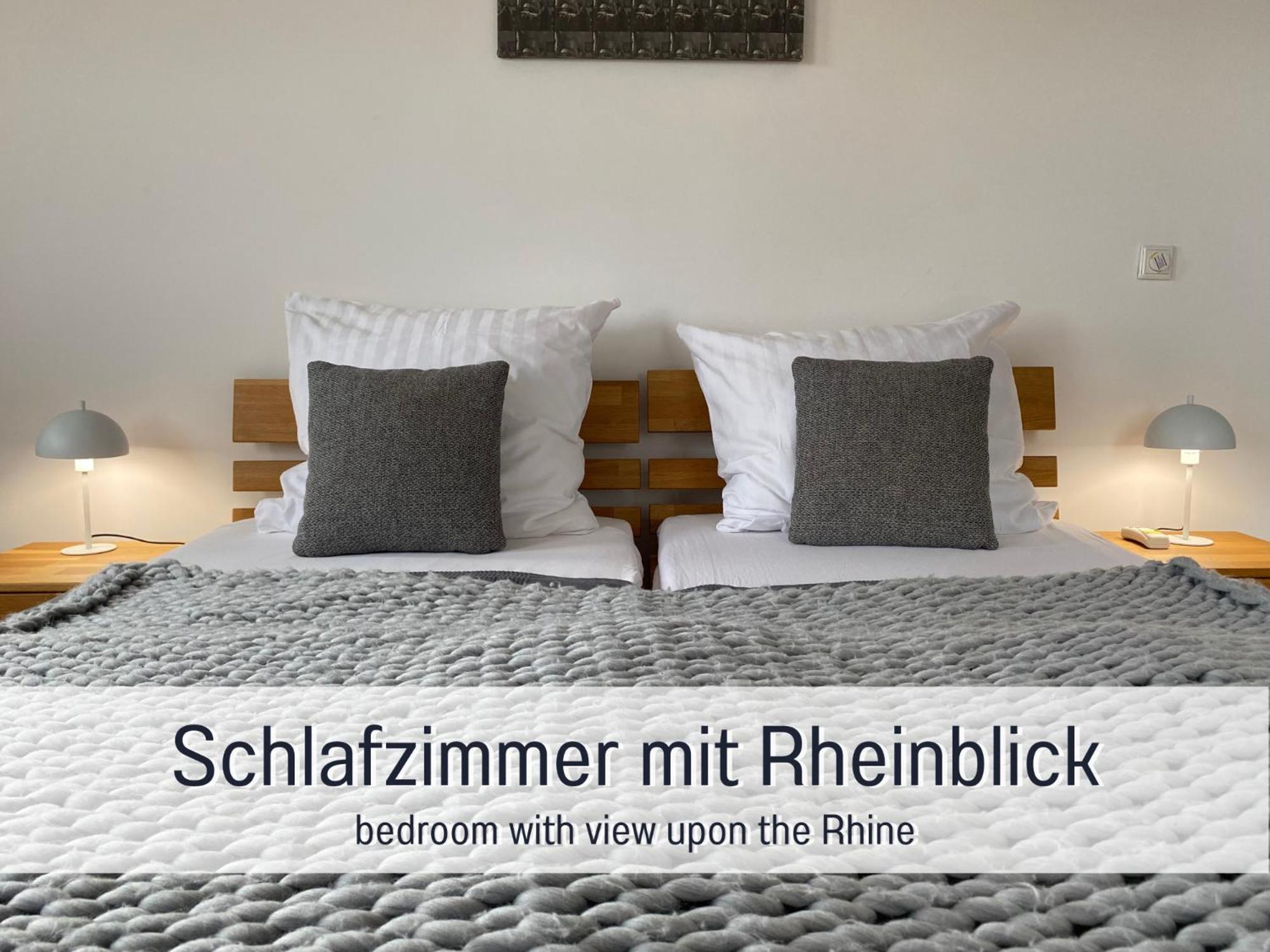 Rheinblick7 Neuss - Spektakulaerer Blick Auf Die Duesseldorfer Skyline - Ruhig Modern Privatparkplatz Aufzug - Top Anbindung An Messe Flughafen Hauptbahnhof Extérieur photo